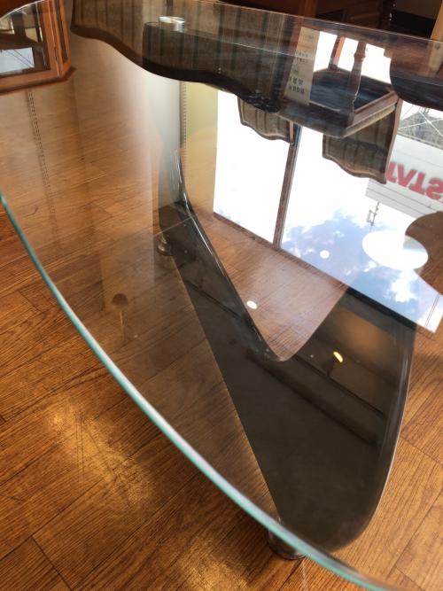 コーヒーテーブル ブラック×クリア イサムノグチ・リプロダクト