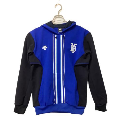 横浜DeNAベイスターズ (ヨコハマディーエヌエーベイスターズ) 応援グッズ Sサイズ ブルー×ブラック フーディ オーセンティックスウェットパーカー