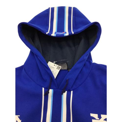 横浜DeNAベイスターズ (ヨコハマディーエヌエーベイスターズ) 応援グッズ Sサイズ ブルー×ブラック フーディ オーセンティックスウェットパーカー