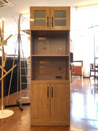 ぽん家具 (ポンカグ) 2枚扉カップボード ナチュラル