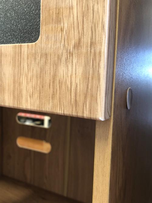 ぽん家具 (ポンカグ) 2枚扉カップボード ナチュラル