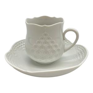 Meissen (マイセン) カップ&ソーサー ホワイトレリーフ