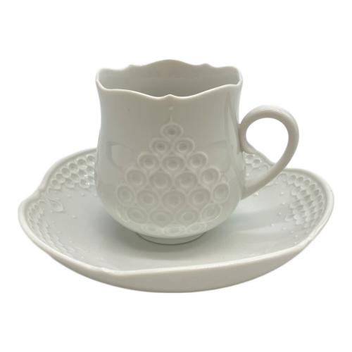 Meissen (マイセン) カップ&ソーサー ホワイトレリーフ
