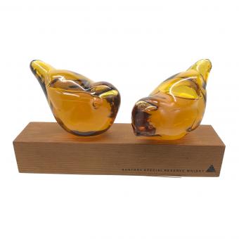 サントリー ジャパニーズウィスキー 木製台座付 100ml×2本 EXPO'85 つくば万博 200ml スペシャルリザーブ 鳥モチーフ 未開封