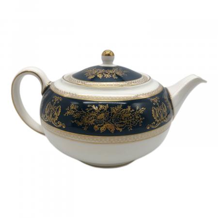 【ウェッジウッド】コロンビア カップ&ソーサー5客＆ティーポット他 黒壺 美品 ウェッジウッド】コロンビア カップ&ソーサー5客＆ティーポット他 黒壺