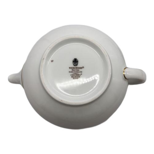 高級ブランド食器廃盤品(ウェッジウッド黒壺コロンビアブルーゴールド3点ペア)格安 高級ブランド食器廃盤品(ウェッジウッド黒壺コロンビアブルーゴールド3