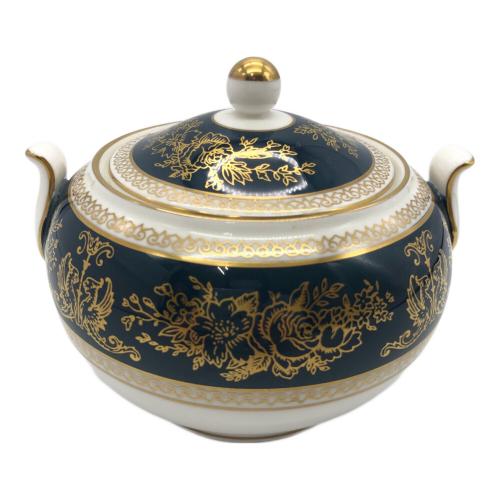 Wedgwood (ウェッジウッド) シュガーポット コロンビア・ブルー&ゴールド