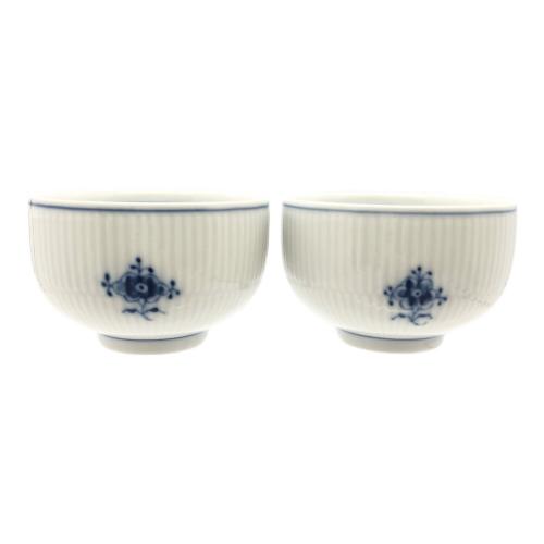 ROYAL COPENHAGEN (ロイヤル・コペンハーゲン) ジャパニーズティーカップ ブルーフルーテッド・プレイン 2Pセット