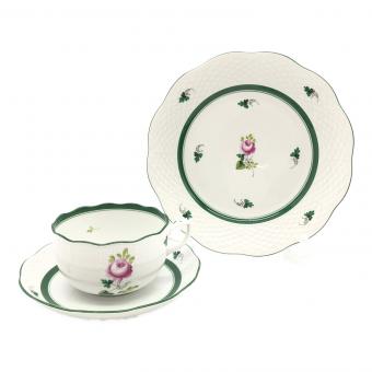 Herend (ヘレンド) カップ&ソーサー&プレート ウィーンのバラ