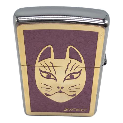 ZIPPO メタルペイントプレート 般若・狐 2019年製