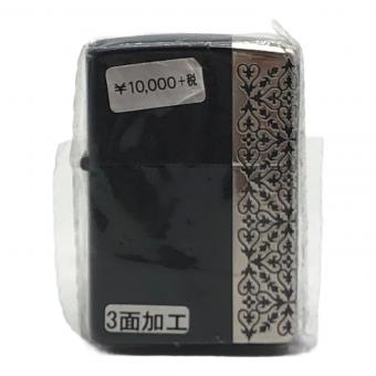 ZIPPO （ジッポ） アラベスク 3面加工 ブラックシルバー 2014年製 未使用品