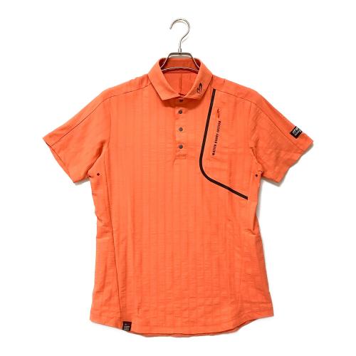 MASTER BUNNY EDITION (マスターバニーエディション) ゴルフウェア(トップス) メンズ SIZE L オレンジ×ブラック 2021年モデル ポロシャツ 758-1260501