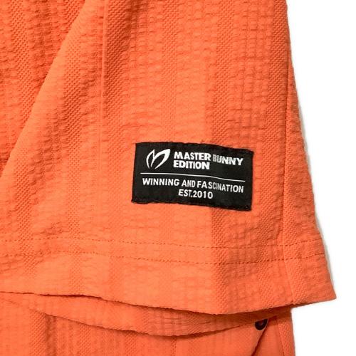 MASTER BUNNY EDITION (マスターバニーエディション) ゴルフウェア(トップス) メンズ SIZE L オレンジ×ブラック 2021年モデル ポロシャツ 758-1260501