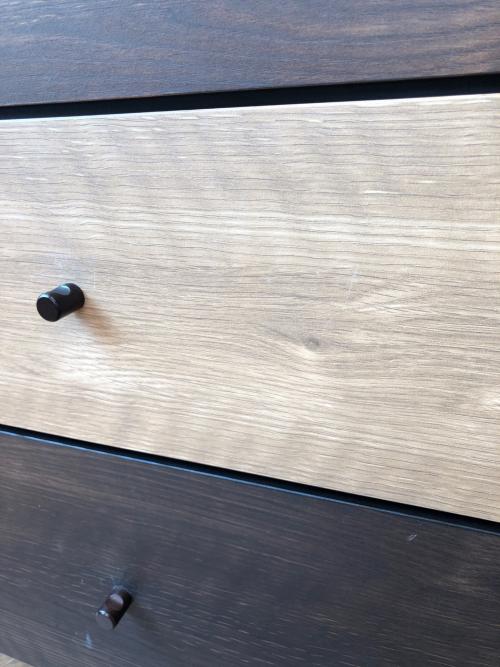 ニトリ チェストラック ブラウン・ナチュラル 引出4段・ラック3段 ランダム2