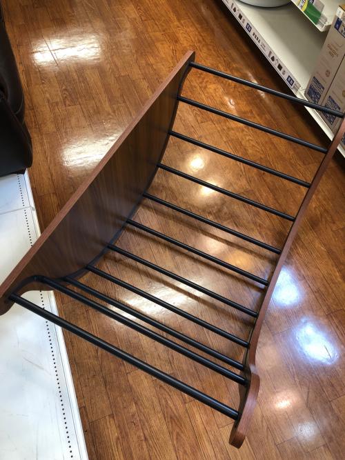 ロッキングソファーベッド ブラウン×ホワイト