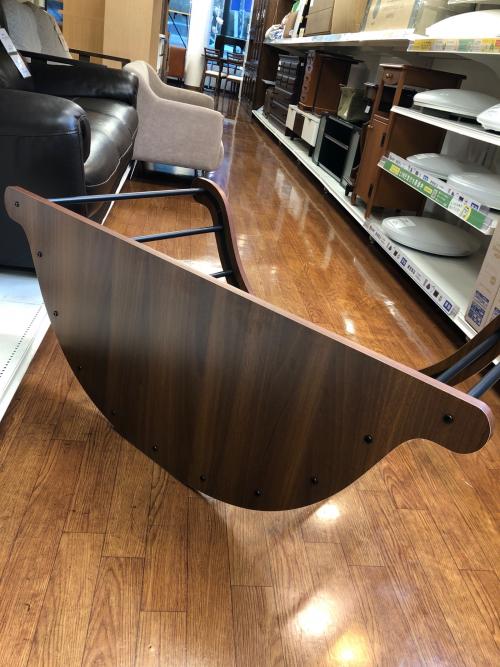 ロッキングソファーベッド ブラウン×ホワイト