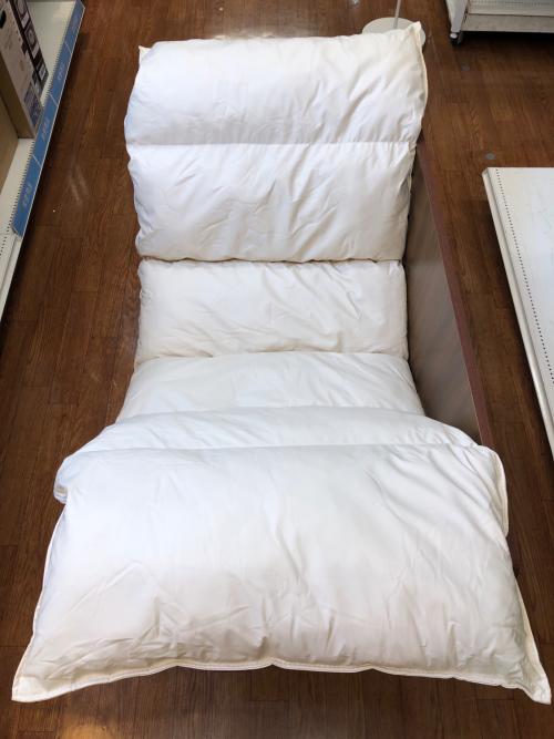 ロッキングソファーベッド ブラウン×ホワイト