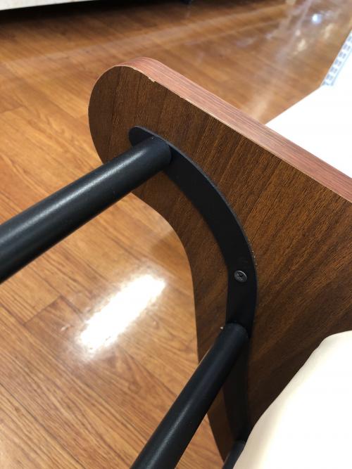 ロッキングソファーベッド ブラウン×ホワイト