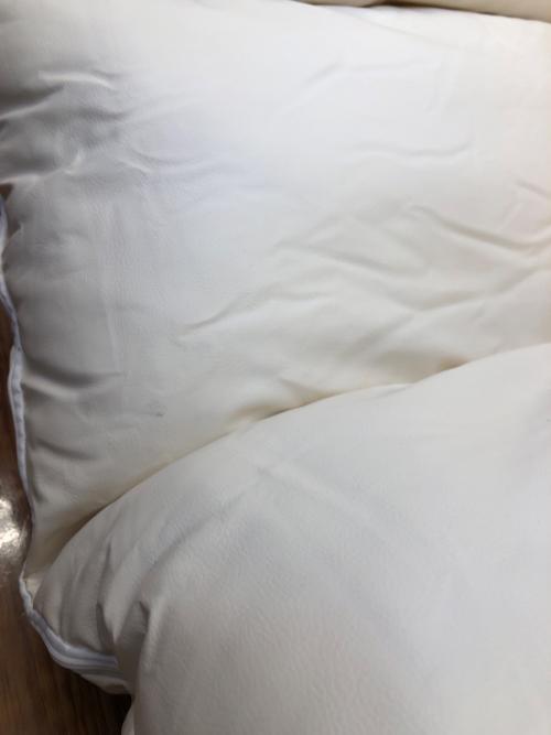 ロッキングソファーベッド ブラウン×ホワイト