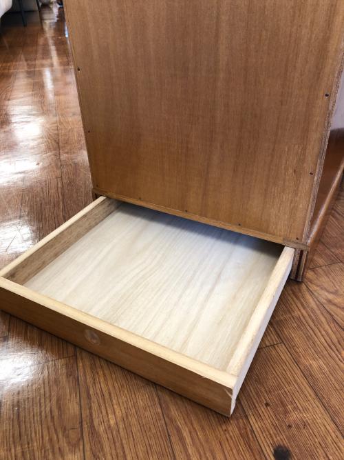 整理箪笥 ブラウン×ブラック 裏引き出し有 5段