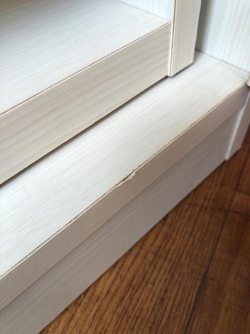 ニトリ スライド式本棚 ナチュラル 12 ハイタイプ 2枚扉 BS009