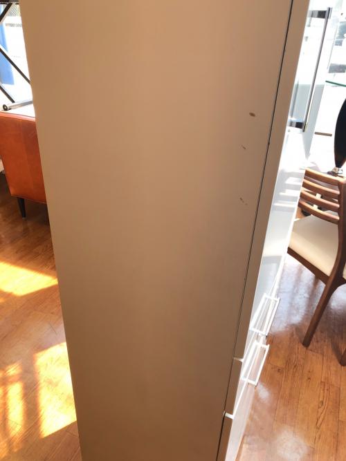 食器棚 ホワイト 45cm  1枚扉 引き出し付き BANDA