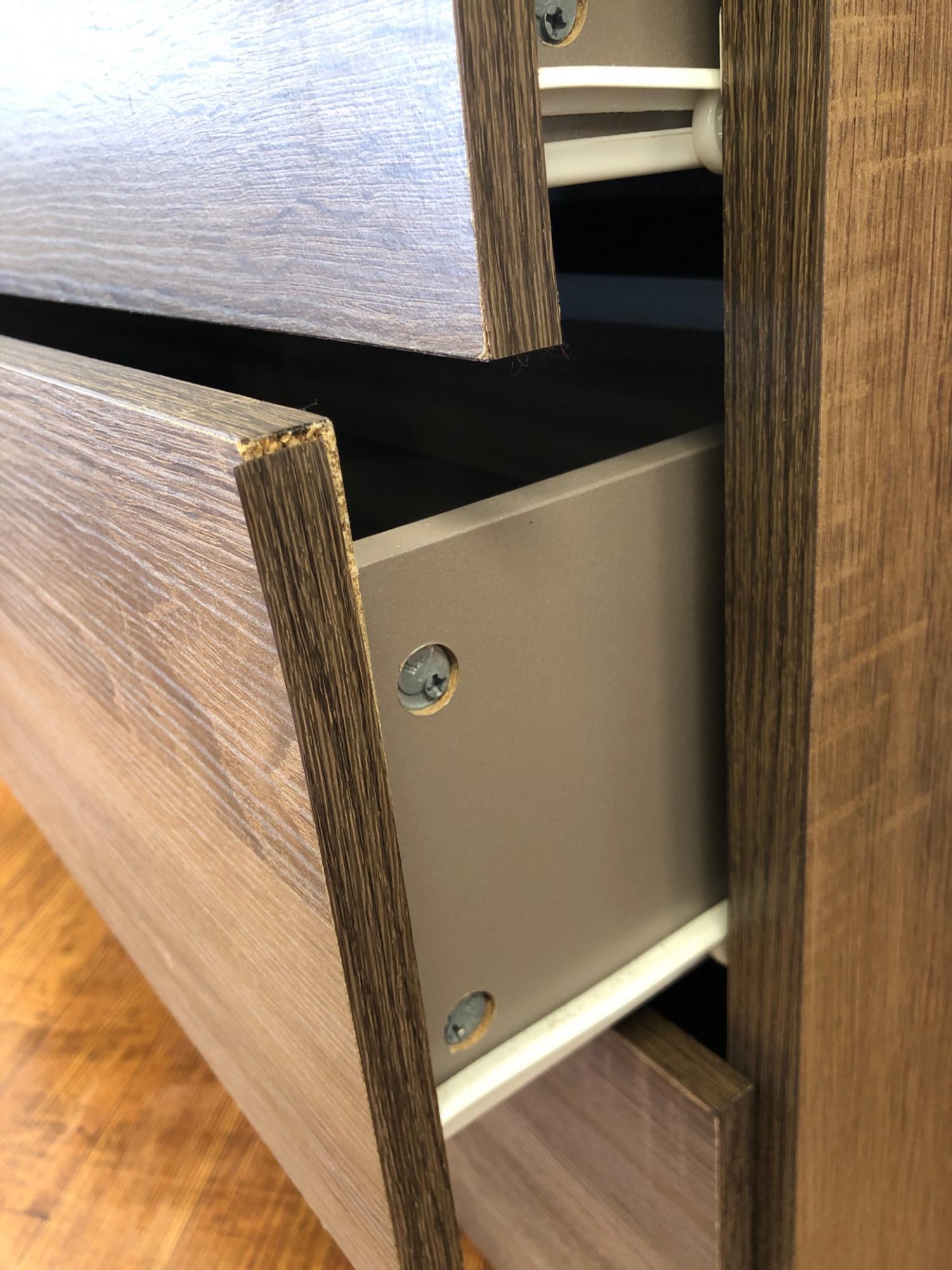 ニトリ 4段チェスト ダークブラウン ミラノ8487｜トレファクONLINE