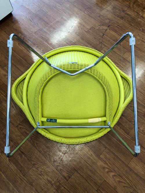 VINCENT SHEPPARD (ヴィンセントシェパード) ラウンジチェアー イエロー  1人掛け ラタン JOE LEMON CHAIR