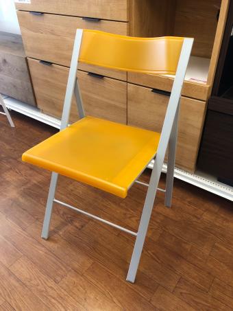 arrmet (アーメット) 折りたたみチェアー イエロー×グレー