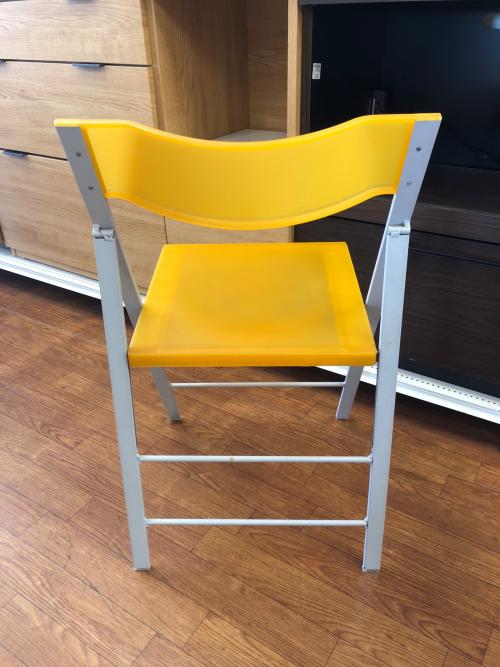 arrmet (アーメット) 折りたたみチェアー イエロー×グレー