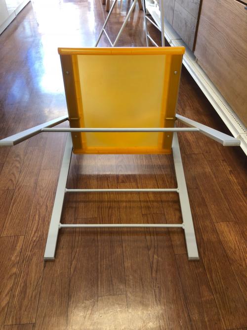 arrmet (アーメット) 折りたたみチェアー イエロー×グレー