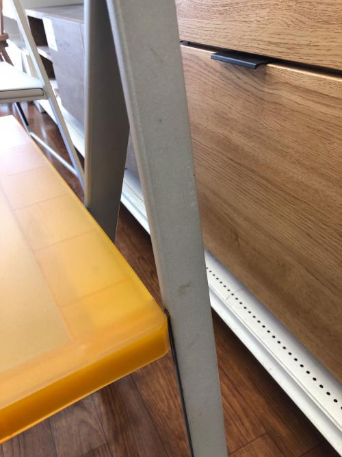 arrmet (アーメット) 折りたたみチェアー イエロー×グレー