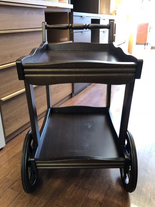 karimoku (カリモク) キッチンワゴン ブラウン(ニス塗) AR6256NX 214 2段 キャスター付