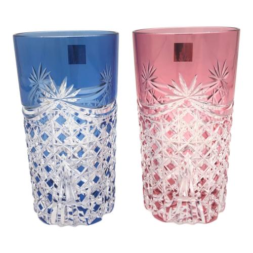 KAGAMI CRYSTAL (カガミクリスタル) ペアタンブラー 江戸切子 2Pセット