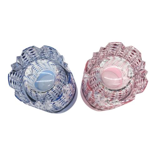 KAGAMI CRYSTAL (カガミクリスタル) ペアタンブラー 江戸切子 2Pセット