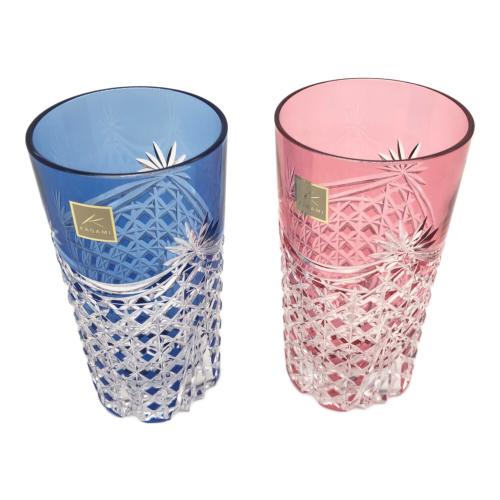 KAGAMI CRYSTAL (カガミクリスタル) ペアタンブラー 江戸切子 2Pセット