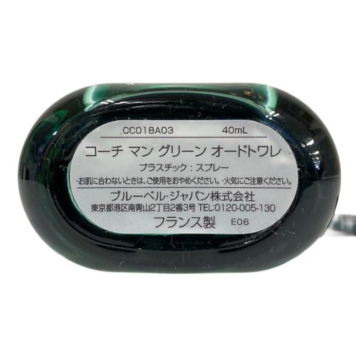 COACH (コーチ) オードトワレ 40mL 残量80%-99% グリーン