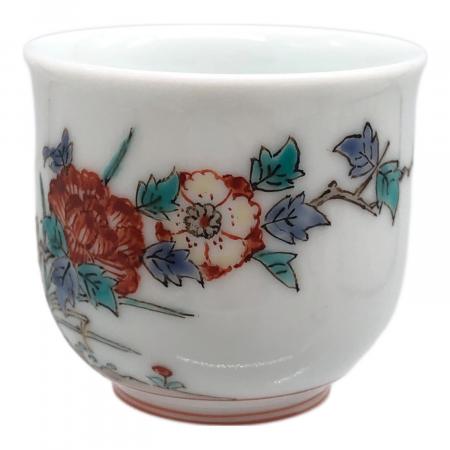 十四代柿右衛門 (ジュウヨンダイカキエモン) 酒器 錦岩牡丹文