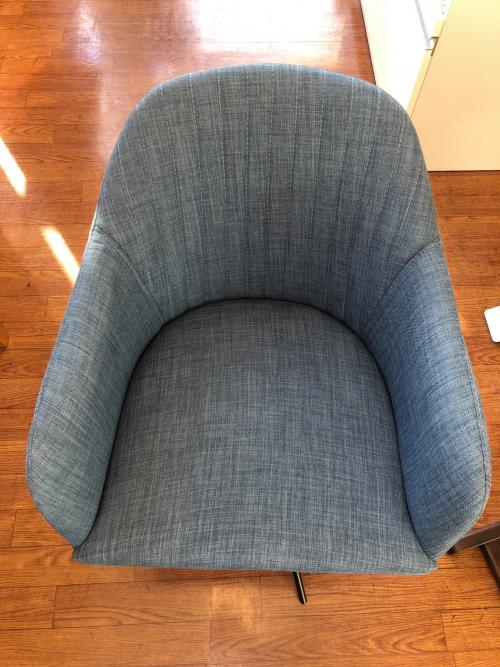 リビングハウス アームチェアー ブルー×ブラック MERRY2