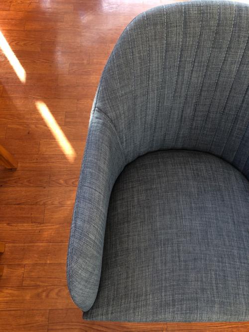 リビングハウス アームチェアー ブルー×ブラック MERRY2