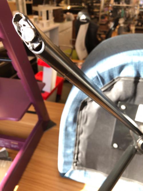 リビングハウス アームチェアー ブルー×ブラック MERRY2