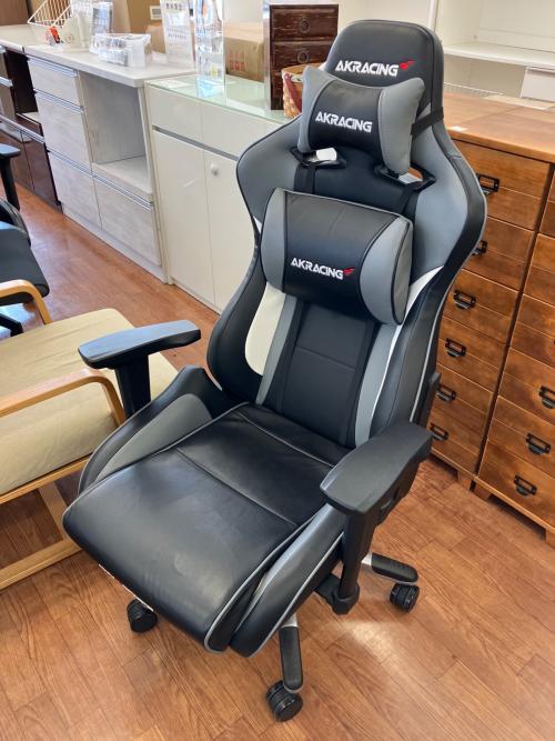 AK Racing (エーケーレーシング) ゲーミングチェア ブラック×ホワイト