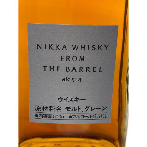 ニッカ ジャパニーズウィスキー 500ml フロム・ザ・バレル 未開封