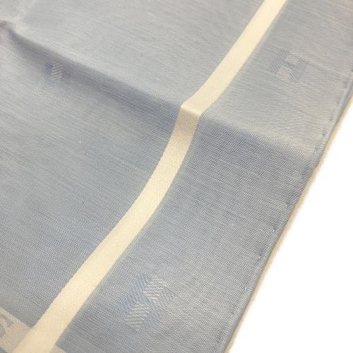 HERMES (エルメス) ハンカチーフ ジャガード Hリフーレ ブルー・シエル