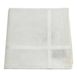 HERMES (エルメス) ハンカチーフ ジャガード Hリフーレ ホワイト
