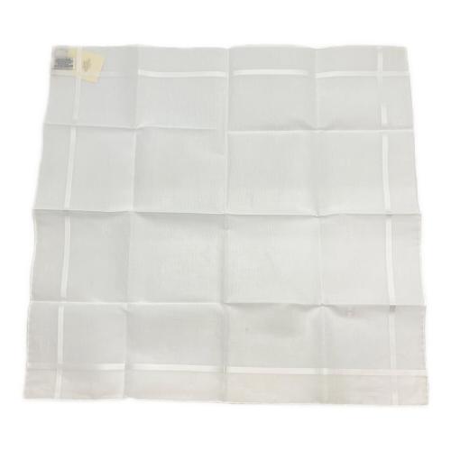 HERMES (エルメス) ハンカチーフ ジャガード Hリフーレ ホワイト