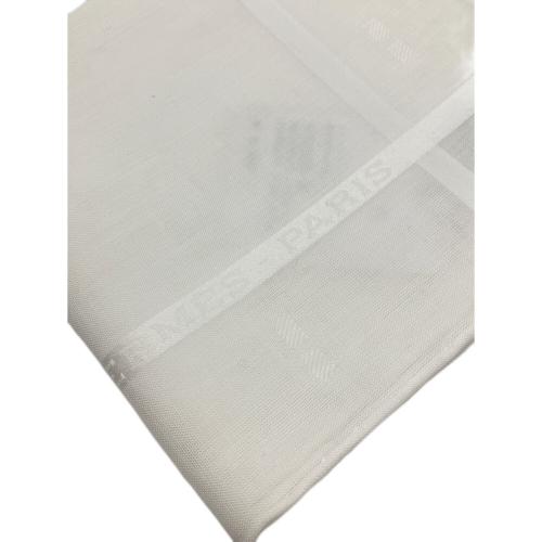 HERMES (エルメス) ハンカチーフ ジャガード Hリフーレ ホワイト