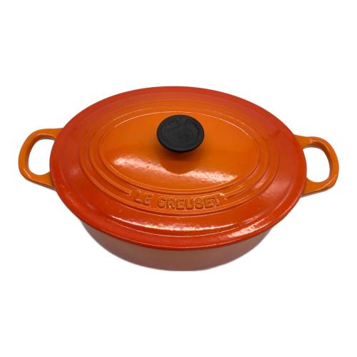 LE CREUSET (ルクルーゼ) 両手鍋 オレンジ ココット・オーバル