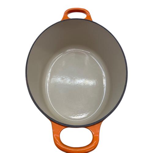 LE CREUSET (ルクルーゼ) 両手鍋 オレンジ ココット・オーバル