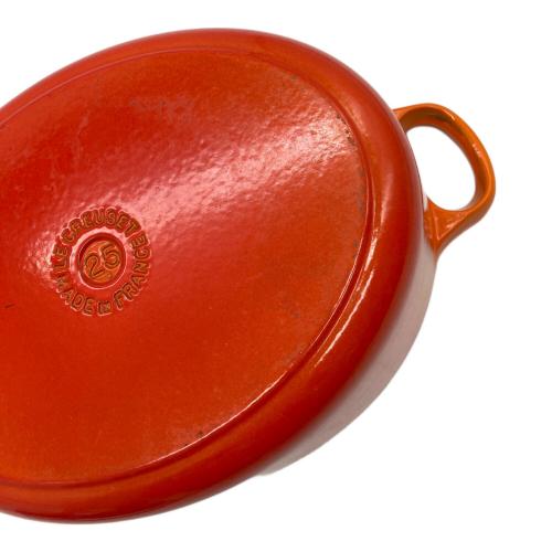 LE CREUSET (ルクルーゼ) 両手鍋 オレンジ ココット・オーバル